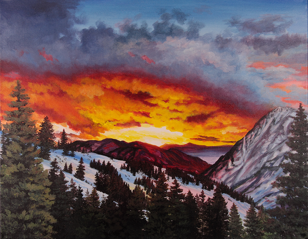 Twin Lakes Pass by Ria Fine Art